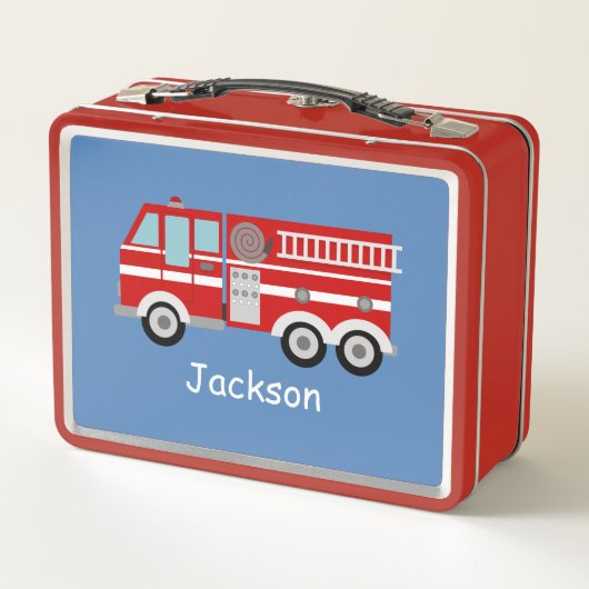 Red Fire Truck — Aangepast Kind (Achterkant)