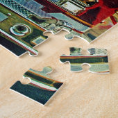 Red Fire Truck Art Gift Legpuzzel (Zijkant)