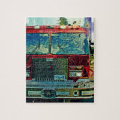 Red Fire Truck Art Gift Legpuzzel (Verticaal)