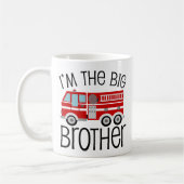 Red Fire Truck Big Brother Koffiemok (Links)