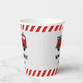 Red Fire Truck Birthday Papieren Bekers