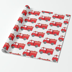 Red Fire Truck Cadeaupapier