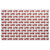 Red Fire Truck Fabric Stof (Fat Quarter)