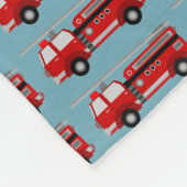 Red Fire Truck Gift Fleece Deken (Hoek)