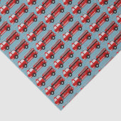 Red Fire Truck Gift Tissuepapier (Detail)