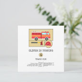 Red Fire Truck | Jongens thema verjaardag (Staand voorkant)