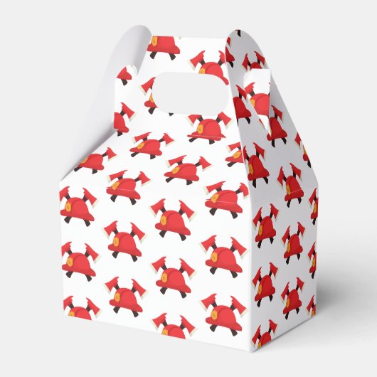 Red Fire Truck | Jongens thema verjaardag Bedankdoosjes (Achterkant)