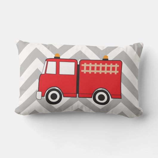 Red Fire Truck Kussen (Achterkant)