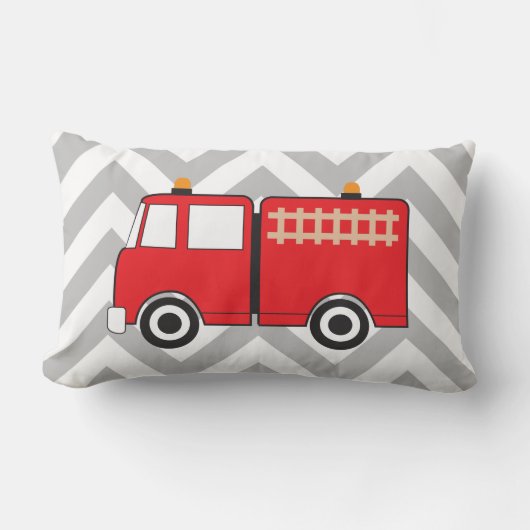 Red Fire Truck Kussen (Voorkant)
