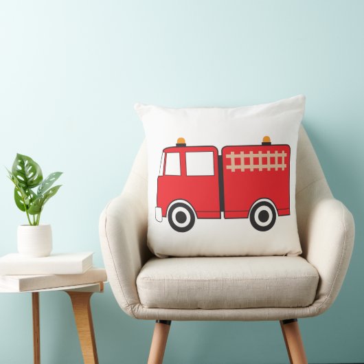 Red Fire Truck Kussen (Stoel)
