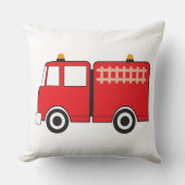 Red Fire Truck Kussen (Voorkant)