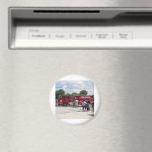 Red Fire Truck Magneet (Insitu (Vaatwasser))