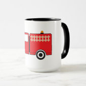 Red Fire Truck Mok (Voorkant rechts)