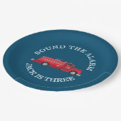  Red Fire Truck Papieren Bordje (Gekanteld)