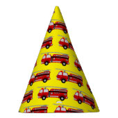 Red Fire Truck Party Pet Feesthoedjes (Rechts)