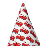 Red Fire Truck Patroon Feesthoedjes (Rechts)