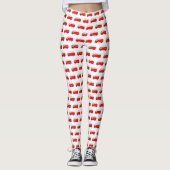 Red Fire Truck Patroon Leggings (Voorkant)