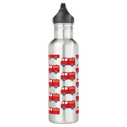 Red Fire Truck Patroon Waterfles (Rechts)