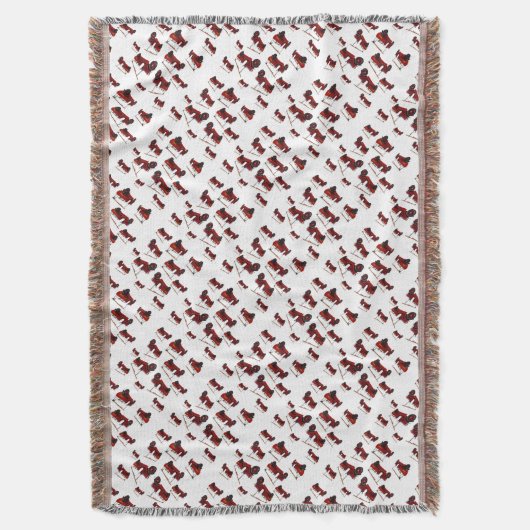 Red Fire Truck Pattern Deken (Voorkant Verticaal)