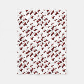 Red Fire Truck Pattern Fleece Deken (Voorkant)