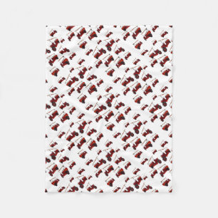 Red  Fire Truck Pattern Fleece Deken