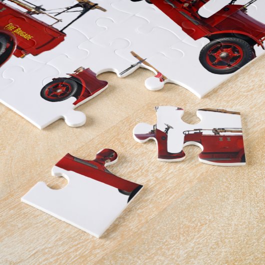 Red  Fire Truck Pattern Legpuzzel (Zijkant)