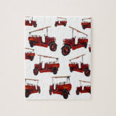 Red  Fire Truck Pattern Legpuzzel (Verticaal)