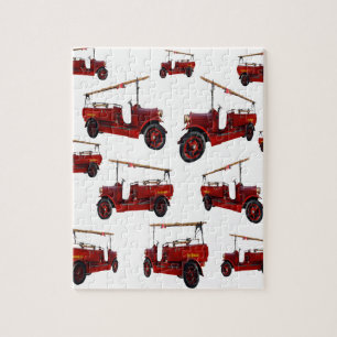 Red  Fire Truck Pattern Legpuzzel