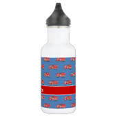 Red Fire Truck Pattern Persoonlijke jongen Waterfles (Rechts)
