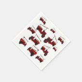 Red  Fire Truck Pattern Servet (Hoek)
