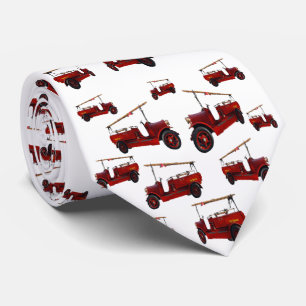 Red  Fire Truck Pattern Stropdas