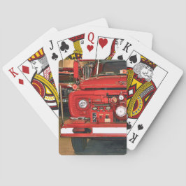 Red Fire Truck Pokerkaarten