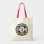 Red Fire Truck Rescue Tote Bag (Voorkant)