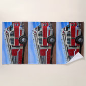 Red Fire Truck Strandlaken (Voorkant)
