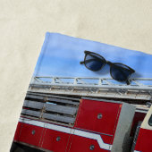 Red Fire Truck Strandlaken (In situ)