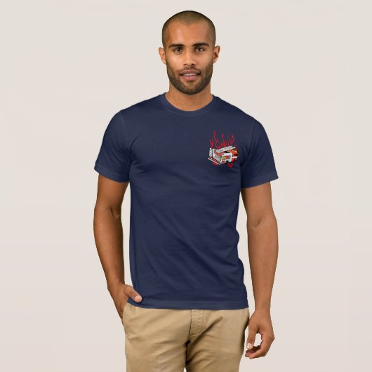 Red Fire Truck T-shirt (Voorkant volledig)