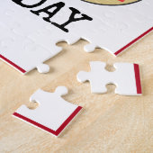 Red Fire Truck | Thema Kids Verjaardagsfeestje Pos Legpuzzel (Zijkant)