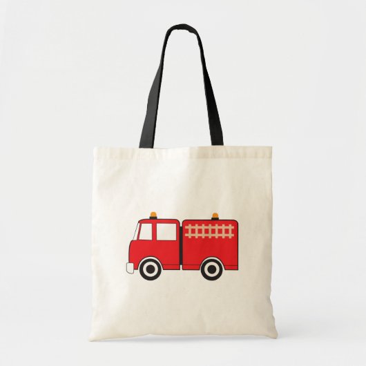 Red Fire Truck Tote Bag (Voorkant)