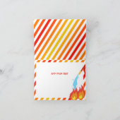 Red Fire Truck Verjaardagsfeestje Dank u Bedankkaart (Binnen)