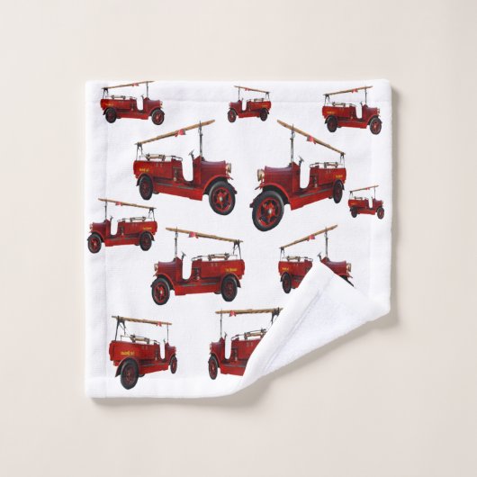 Red  Fire Trucks, Bad Handdoek (Wasdoekje)