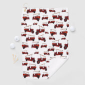 Red  Fire Trucks, Golfhanddoek (Insitu)