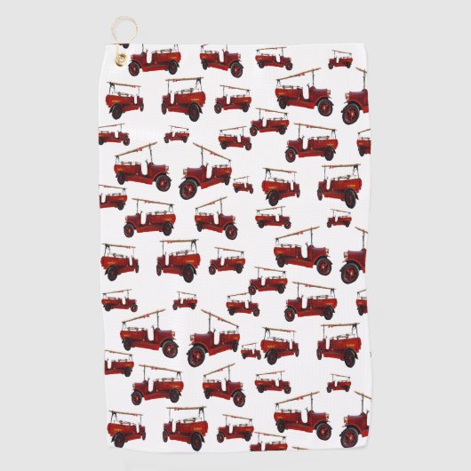 Red  Fire Trucks, Golfhanddoek (Voorkant)