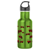 Red Fire Trucks Pattern Waterfles (Voorkant)