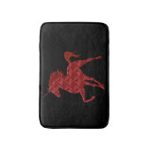 Red Fire Unicorn Bath Mat (Voorkant Verticaal)