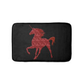 Red Fire Unicorn Bath Mat (Voorkant)