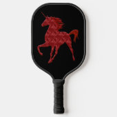 Red Fire Unicorn Pickleball Paddle (Voorkant)