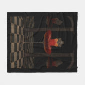 Red Firebird Classical Ballet Tutu Reflections Fleece Deken (Voorkant (Horizontaal))