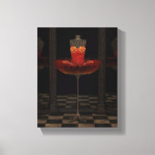 Red Firebird Klassiek Ballet Tutu Reflections Canvas Afdruk (Voorkant)