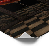 Red Firebird Klassiek Ballet Tutu Reflections Poster (Hoek)