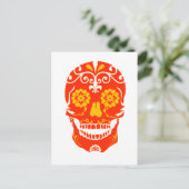 RED FIRED SKULL BRIEFKAART (Staand voorkant)